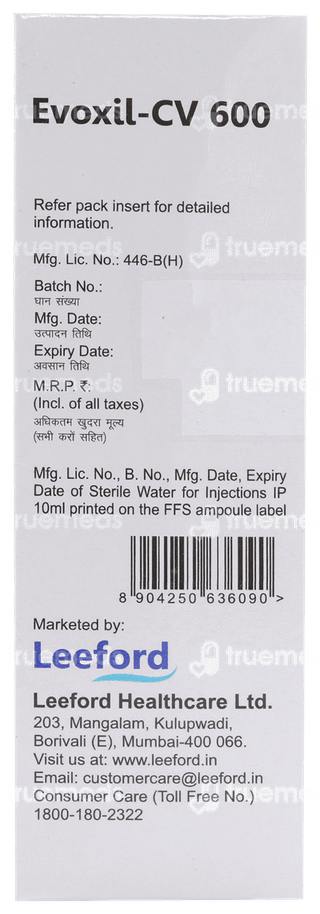 Evoxil Cv 600 Injection 1